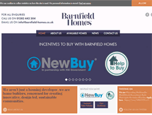 Tablet Screenshot of barnfield-homes.co.uk